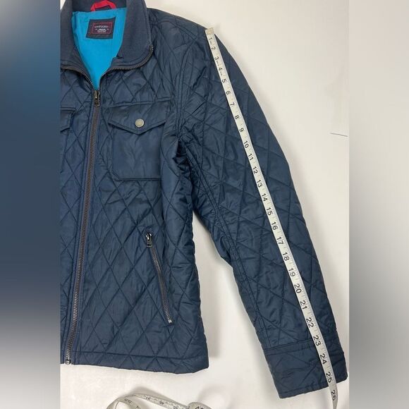 Untuckit Marne Navy Quilted Lightweight Jacket - Picture 13 of 14